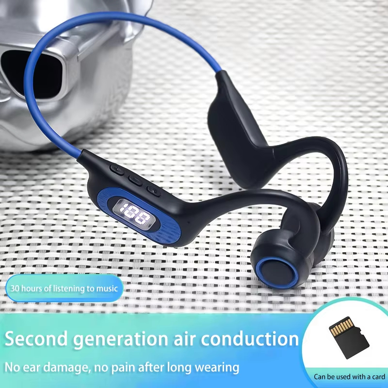 Bone Conduction Running Headphones - หูฟังบลูทูธ G3 แบบส่งสัญญาณผ่านกระดูก หูฟังไร้สายแบบส่งสัญญาณผ่านอากาศ กันน้ำ เหมาะสำหรับการวิ่งและเล่นกีฬา