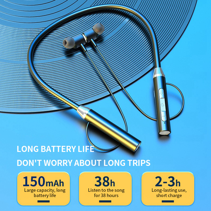 หูฟังไร้สายบลูทูธ 9D แบบคล้องค - Magnetic Neckband Sports Earphones บทวิจารณ์และราคา
