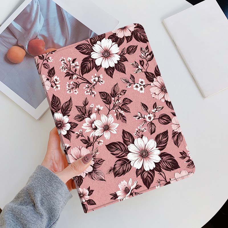 ลายดอกไม้สีชมพูสำหรับไอแพดโปร  - Tablets บทวิจารณ์และราคา
