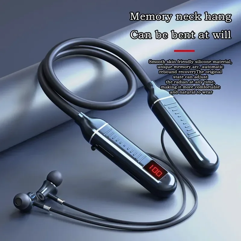 หูฟังไร้สายบลูทูธหูฟังแบบคล้อง - Magnetic Neckband Sports Earphones บทวิจารณ์และราคา